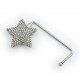 Handbag Hanger - Rhinestone Star - Clear -BH-GB1291CL